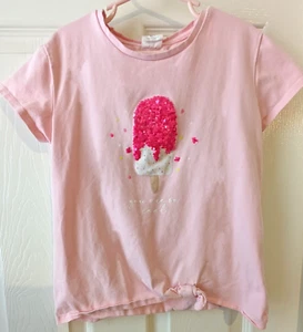 Zara Girls Ice Cream "You are so cool" Shirt top Size 10 - Picture 1 of 2