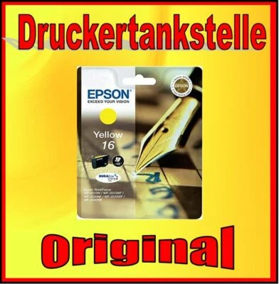 orig. Patrone EPSON 16 T1624 yellow WF 2010 2510 2520 2530 2540 2630 2640 2660 - Bild 1 von 2