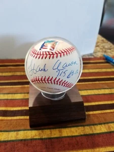Hank Aarron Autographed Baseball-Rare 715 Home Runs Commemorative. - Picture 1 of 7