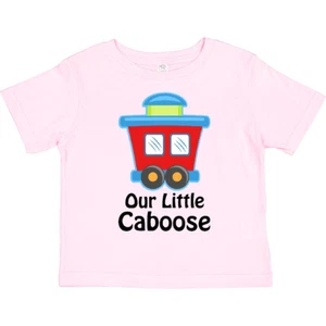 Inktastic Train Our Little Caboose New Baby Toddler T-Shirt Kids Car Boys Child - Picture 1 of 11