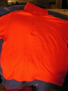 School Uniform Sportshirt Red size Youth Large 14-16 - Picture 1 of 2