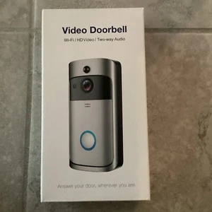 Video Doorbell V5 - Wi-Fi Motion HD Video - Ring Button Doorbell - Rechargable - Picture 1 of 2