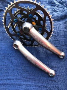 Vinatge Cooks Brothers F-Series Cranks - Excellent Condition - RaceFace Rings - Picture 1 of 16