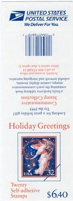 Scott #3012a Midnight Angel Booklet of 20 Stamps - MNH - Image 1 of 2