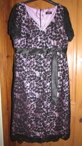 Schönes schwarzes Spitzenkleid für Damen von Anna Scholz Simply Be Größe 16, neu ohne Etikett - Bild 1 von 2