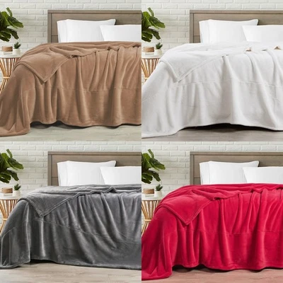 Fleece Blanket Milk Flannel Throw Blanket Lightweight Cozy Blanket for Bed Sofa - Image 1 of 4