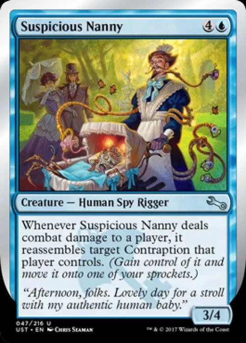 Suspicious Nanny - Near Mint MTG Unstable - Image 1 of 1