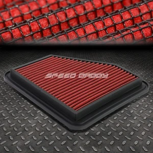 FOR 08-16 SCION TC/XB/VENZA RED REUSABLE & WASHABLE HIGH FLOW PANEL AIR FILTER - Picture 1 of 6