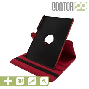 360° Schutzhülle, Tasche, Panzerfolie in ROT für 10.1" Samsung Galaxy Tab 4 - Bild 1 von 7