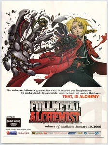 Print Ad 2006 Fullmetal Alchemist Anime Series Aniplex Original Promo Poster Art - Picture 1 of 4