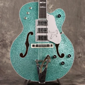 Gretsch G6136T Kenny Falcon II w/String-Thru Bigsby Ebony Early Summer Green - Picture 1 of 11