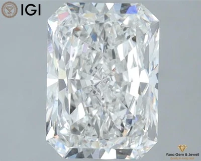 VS1 Clarity F Color Radiant Cut 2.00 CT CVD Lab Grown Diamond with IGI Certified - Image 1 of 4