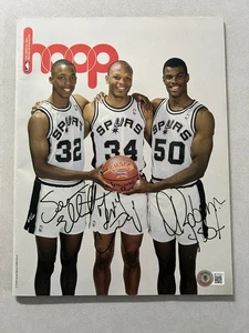 Robinson, Elliott, & Cummings signed autographed Hoop Magazine Beckett BAS COA - Picture 1 of 2