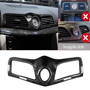 Real Carbon Fiber Console Clock Vent Cover for Maserati GranTurismo GT 2007-2018 - Picture 1 of 21