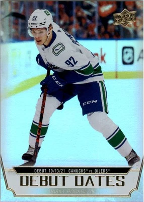 2022-23 Upper Deck Debut Dates Gold #DD2 Vasily Podkolzin - HKY - Image 1 of 2