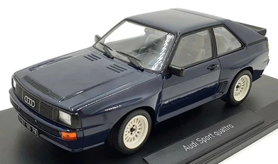 Norev 1/18 Scale Diecast 188314 - Audi Sport Quattro 1985 - Dark Blue - Image 1 of 4