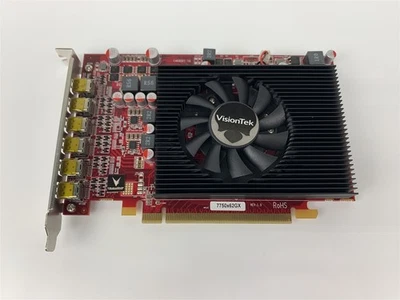 VisionTek 7750x6 PCIe 2G Graphics Card VTK-7750DPG5-G6 - Image 1 of 4