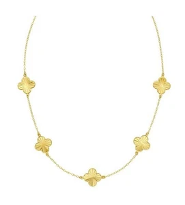 LE VIAN 14K Yellow Gold Golden Clover Necklace - Picture 1 of 1