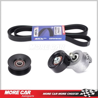 Serpentine Belt Component Kit 90K38385 for 07-10 Ford Mustang Shelby GT500 5.4L Foto 1 de 4