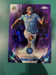 Victor Osimhen 2023-24 Topps cromo UCL #58 refractor de lava púrpura/150 - Imagen 1 de 2