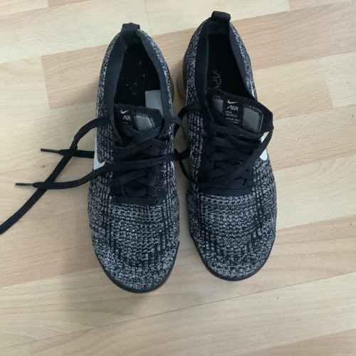 Scarpe da ginnastica unisex Nike Air Max Vapormax Flyknit 3 UK 7 Oreo nero bianco