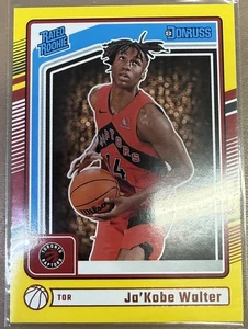2024-25 Panini Donruss - Rated Rookie Ja'Kobe Walter #231 (RC) Yellow Parallel - Picture 1 of 2