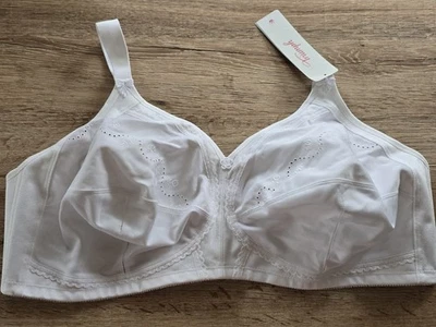 TRIUMPH bügelloser BH DOREEN+COTTON 01 N, Gr. 115 D, weiß, NEU&OVP * VINTAGE - Bild 1 von 4