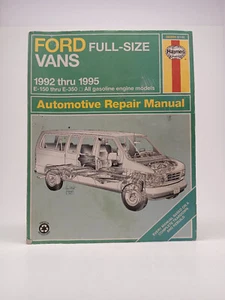 Ford Full- Size Vans 1992 thru 1995 Haynes Automotive Repair Manual E-150/E-350 - Picture 1 of 14