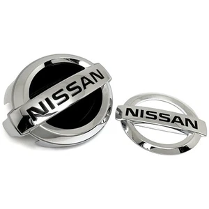 OEM Nissan 09-13 Infiniti G37 Skyline V36 Chrome "Nissan" Emblems 4DR Sedan JDM - Picture 1 of 3