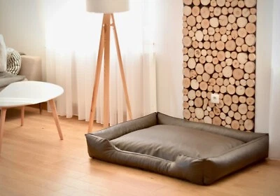 Hundebett Visco Orthopädisch Hundeliege Memory Foam Kunstleder Hundekissen