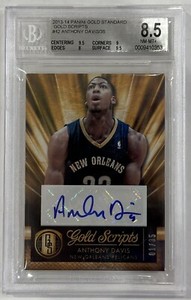 2013-14 Panini Gold Standard Gold Scripts Anthony Davis #1/35