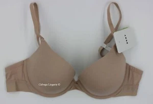  NWT DKNY DK4013 "Classic" Cotton T-Shirt, Underwire, Push-Up Bra, Beige (LTS) - Picture 1 of 9