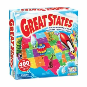 Game Zone Great States Geography Board Game - Picture 1 of 10