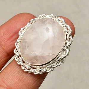 Anello gioiello in argento sterling 925 fatto a mano con pietra preziosa al q... - Foto 1 di 7