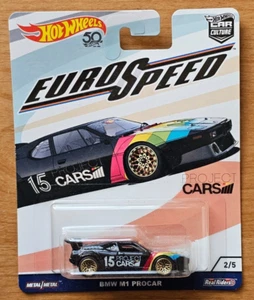 FLC16-4B10 HOTWHEELS BMW M1 PROCAR EUROSPEED CAR CULTURE BLACK - Picture 1 of 2