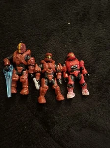 Mega Bloks Halo 3 Figure Lot - All 3 Figures Good Condition - Picture 1 of 7
