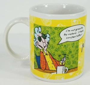 Maxine yellow grumpy grouchy text bubble collectible coffee cup mug Hallmark - Picture 1 of 10
