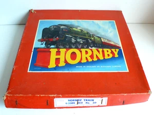 HORNBY ÉCHELLE "O" COFFRET GOODS SET N°20 TÔLE BON ÉTAT FONCTIONNE ANNÉES 50 - Imagen 1 de 7