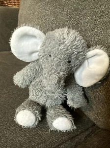 Carter’s Gray Stuffed Plush Elephant Baby Lovey Shaggy Fur Style 8" 2013 HTF Toy - Picture 1 of 5