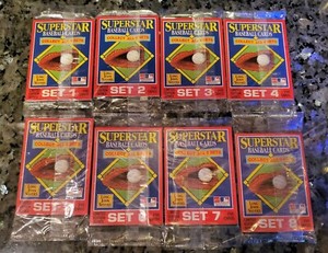 1990 STARLINE LONG JOHN SILVER'S BASEBALL SUPERSTARS COMPLETE SET 1-8 40 Cards