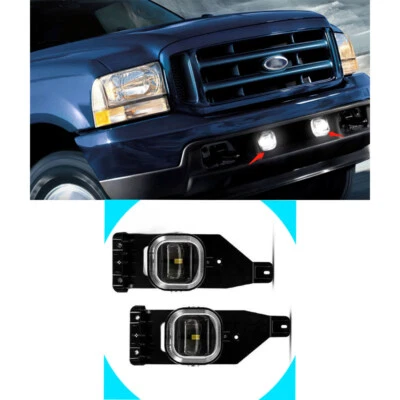 Conjunto de luces antiniebla para parachoques delantero Ford F250/F350/F450 2005-2007 lámpara LED 2 PIEZAS Foto 1 de 4