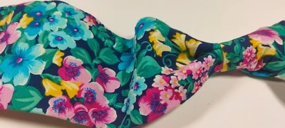 Surrey - Men Colorful Printed Floral 100% Cotton Neck Tie 3.8"W x 57"L - Image 1 of 4