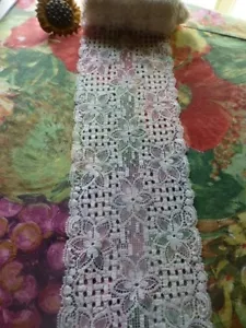 3m,45x12cmblanc ,jolie et large dentelle vintage - Bild 1 von 2