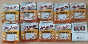 Lote de 10 ganchos JIG-A-JO talla 4 Snell 100 NUVO monofilamento atado a mano - Imagen 1 de 2