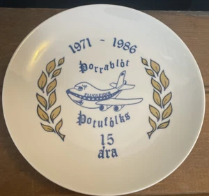 Placa conmemorativa rara Islandia Thorrablot 1971-1986 Þotufólks Þotufólks Blær - Imagen 1 de 3