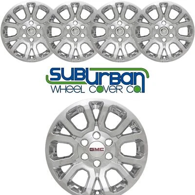 2015-2020 GMC Yukon SLE / SLT 18" CHROME Wheel Skins Hubcaps IMP-404X NEW SET/4 Foto 1 de 4