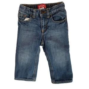 Old Navy Infant Baby Size 18 24 months Fleece Lined Jeans Blue Denim Straight Le - Picture 1 of 3