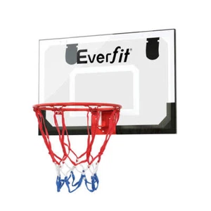 Everfit 23" Mini Basketball Hoop Backboard Door Wall Mounted Sports Kids Black - Picture 1 of 7