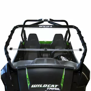 Clearly Tough Arctic Cat Wildcat TRAIL/Sport Full Folding Windshield - Picture 1 of 2