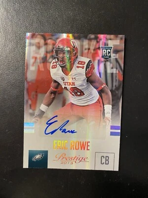 2015 Prestige Extra Points Platinum Signature 25/25 Eric Rowe #239 Rookie Auto - Image 1 of 2